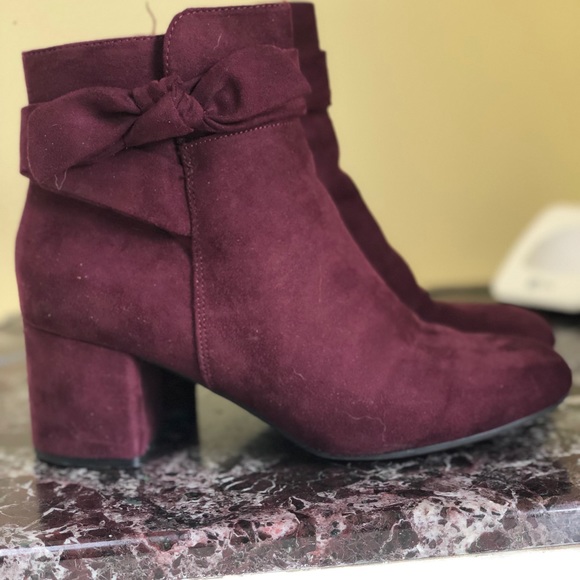 Kelly & Katie Shoes - Kelly and Kate Maroon Booties